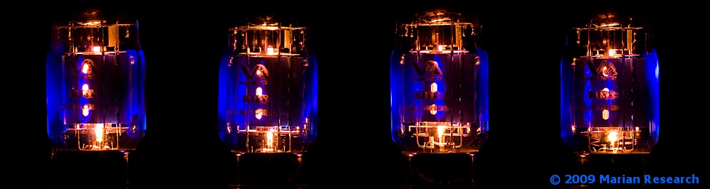 glowing vacuum tubes