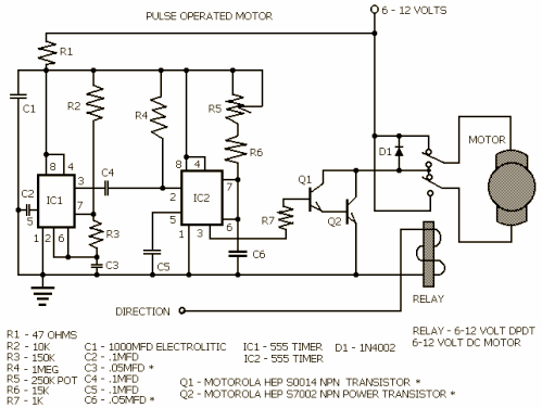 pulse type motor control circuit